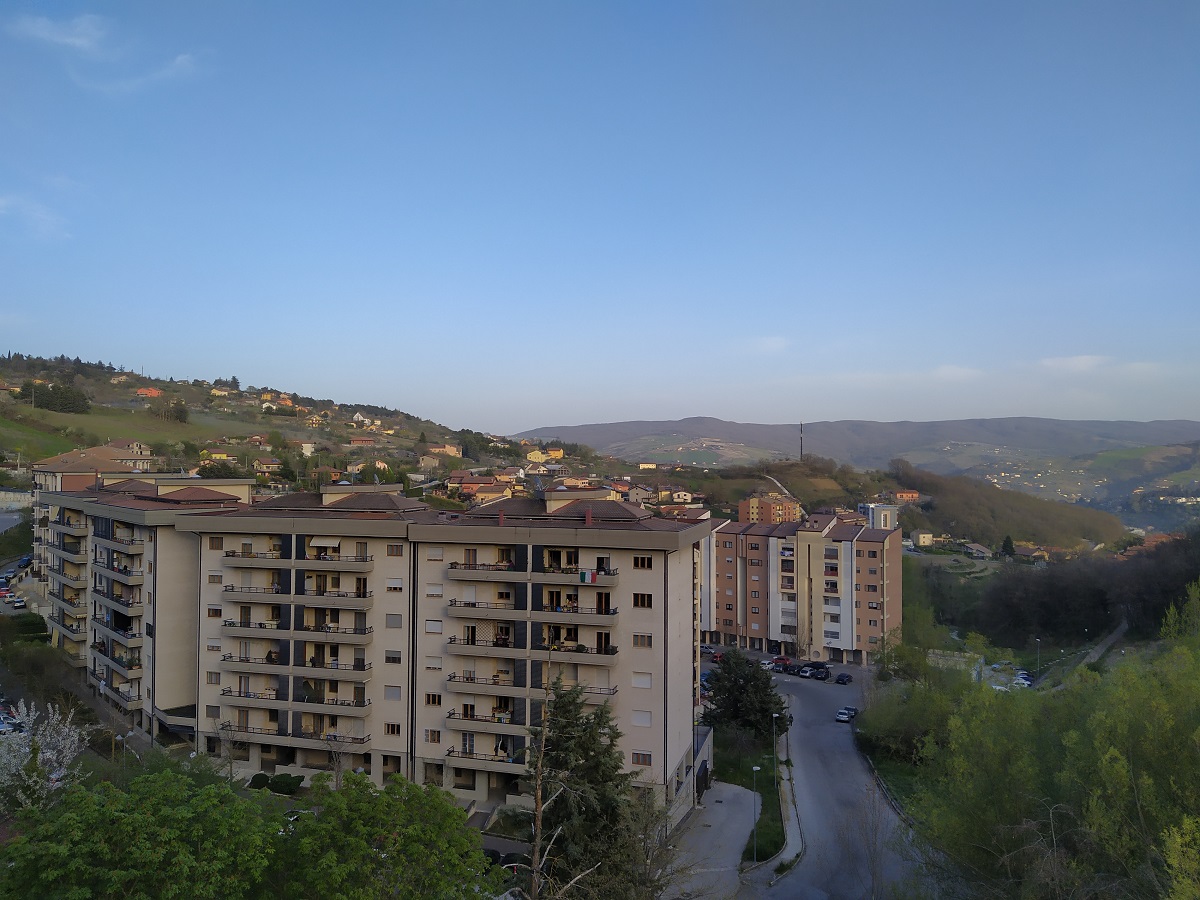 Una vista sul rione Macchia Romana di Potenza