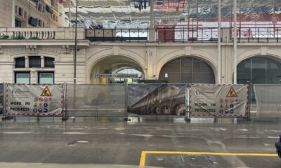 La stazione delle Fal di Bari Centrale: la bellissima pensilina ha goduto del supporto al Rup per la direzione artistica dell'arch. Stefano Boeri (lo stesso progettista dell'affollata stazione di Matera Centrale) per euro 35.502,56